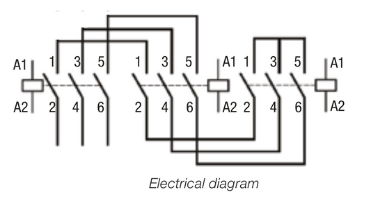 WEG CWM Star-Delta Bus Bar Diagram