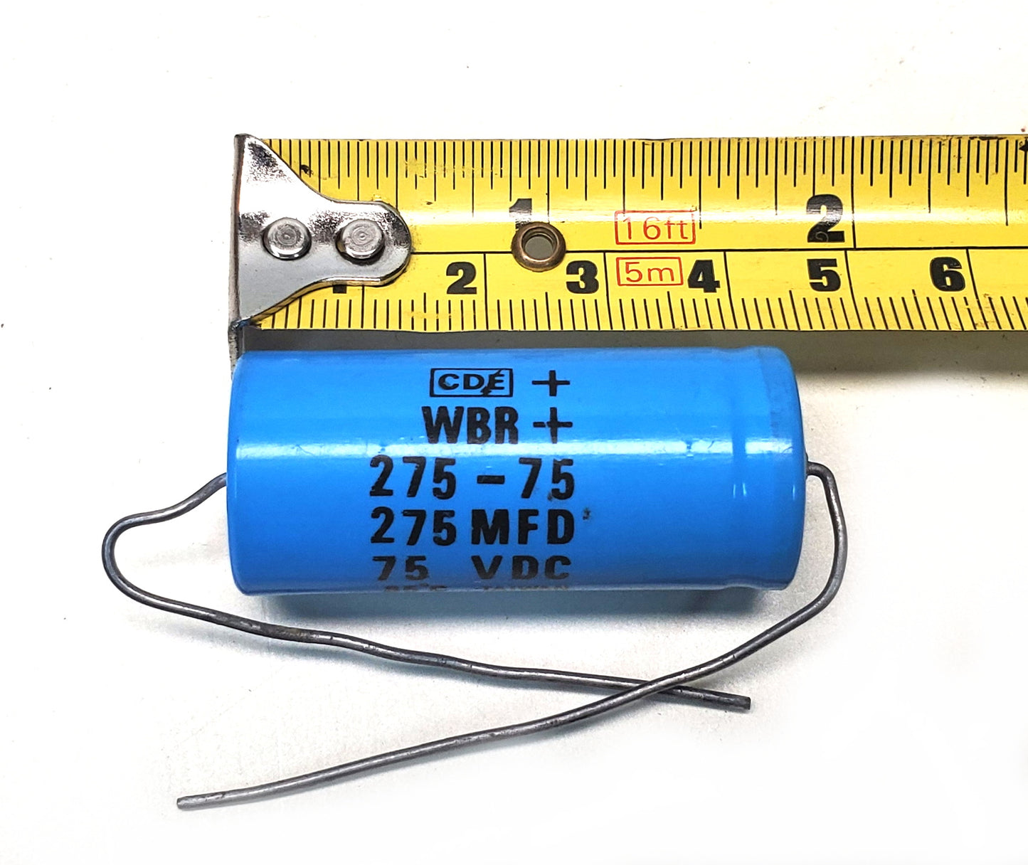 Cornell Dubilier WBR-275-75 Electrolytic Capacitor 275 MFD 75 VDC