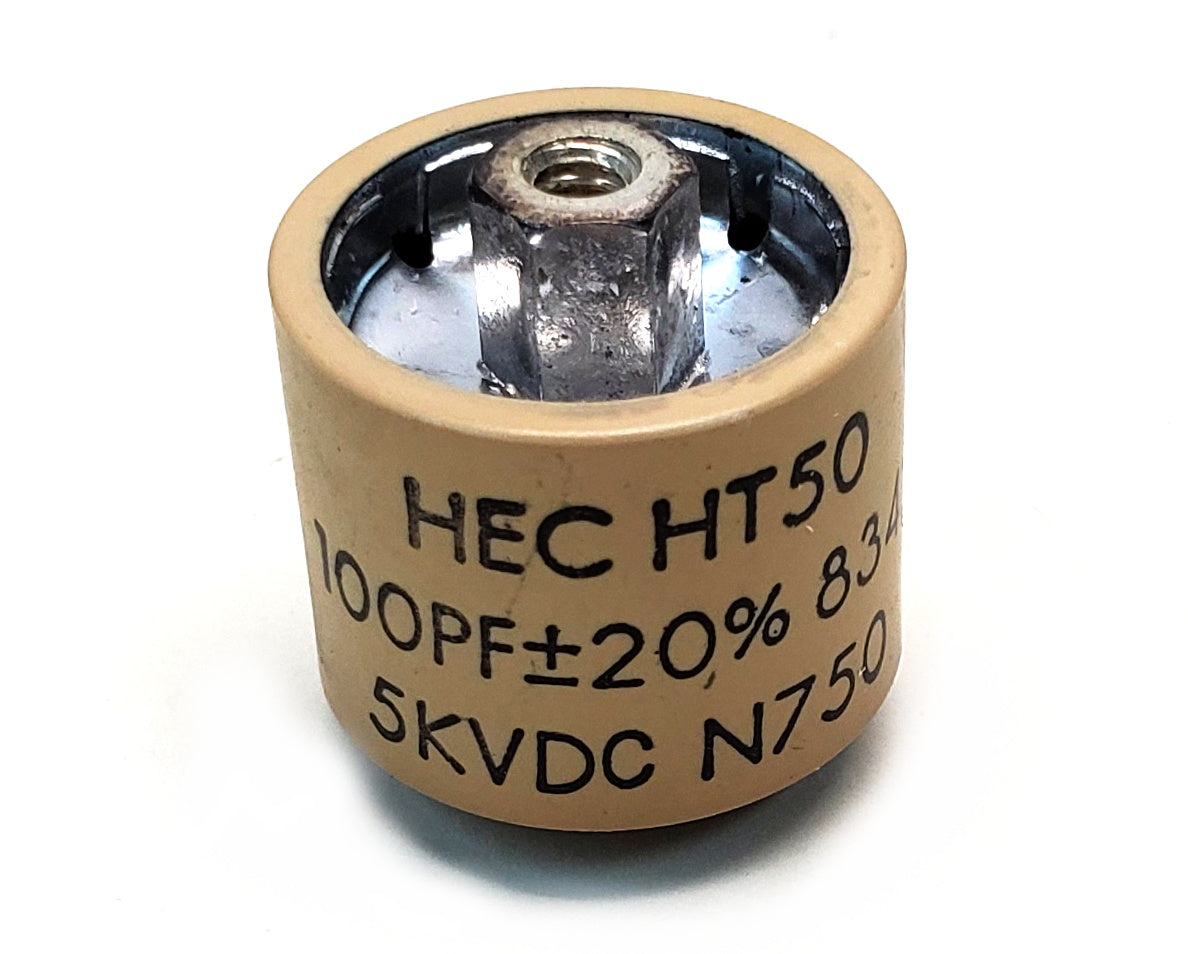 HEC HT50 100pF 5KV Ceramic Doorknob Capacitor