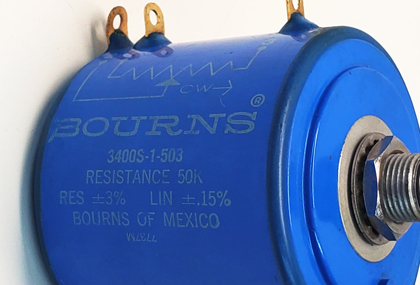 Bourns 3400S-1-503 Precision 50K-Ohm 10-Turn Potentiometer