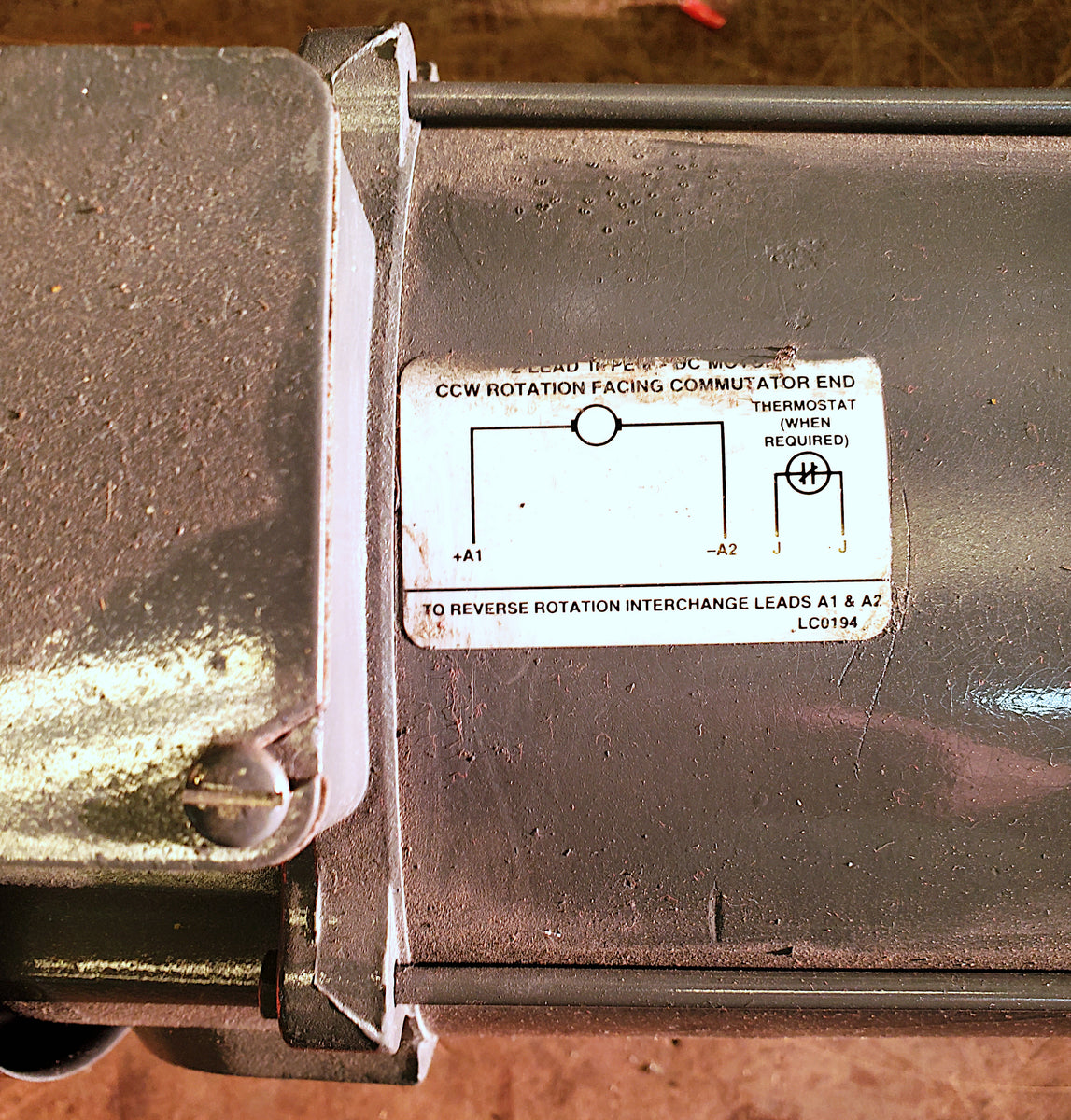 Baldor Permanent DC Motor 1 HP 1750 RPM 56C Caldwell Electric