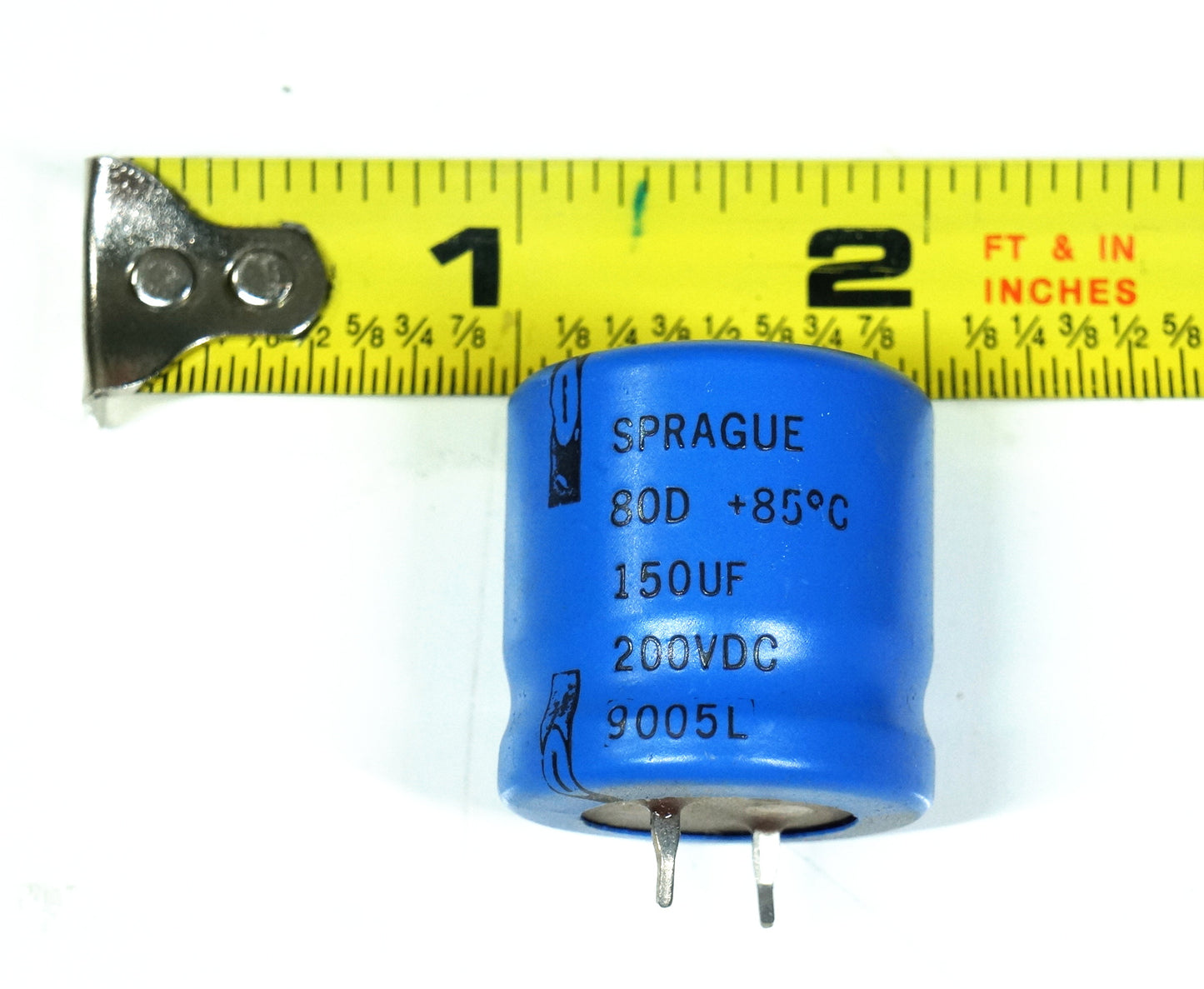Sprague 150uF 200VDC Electrolytic Capacitor