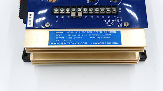 Seco 8300 SCR DC Drive 3 HP 230 VAC 20 Amp