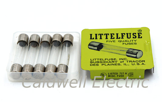 Littelfuse 312 5 Amp 3AG Fuse 250V Fast Blow - Pack of 5