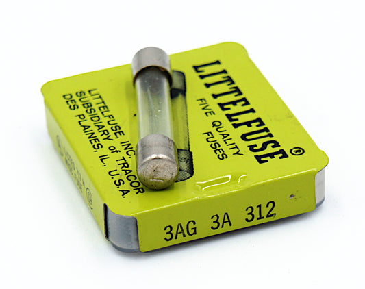 Littelfuse 312 3 Amp 3AG Fuse 250V Fast Blow - Pack of 5