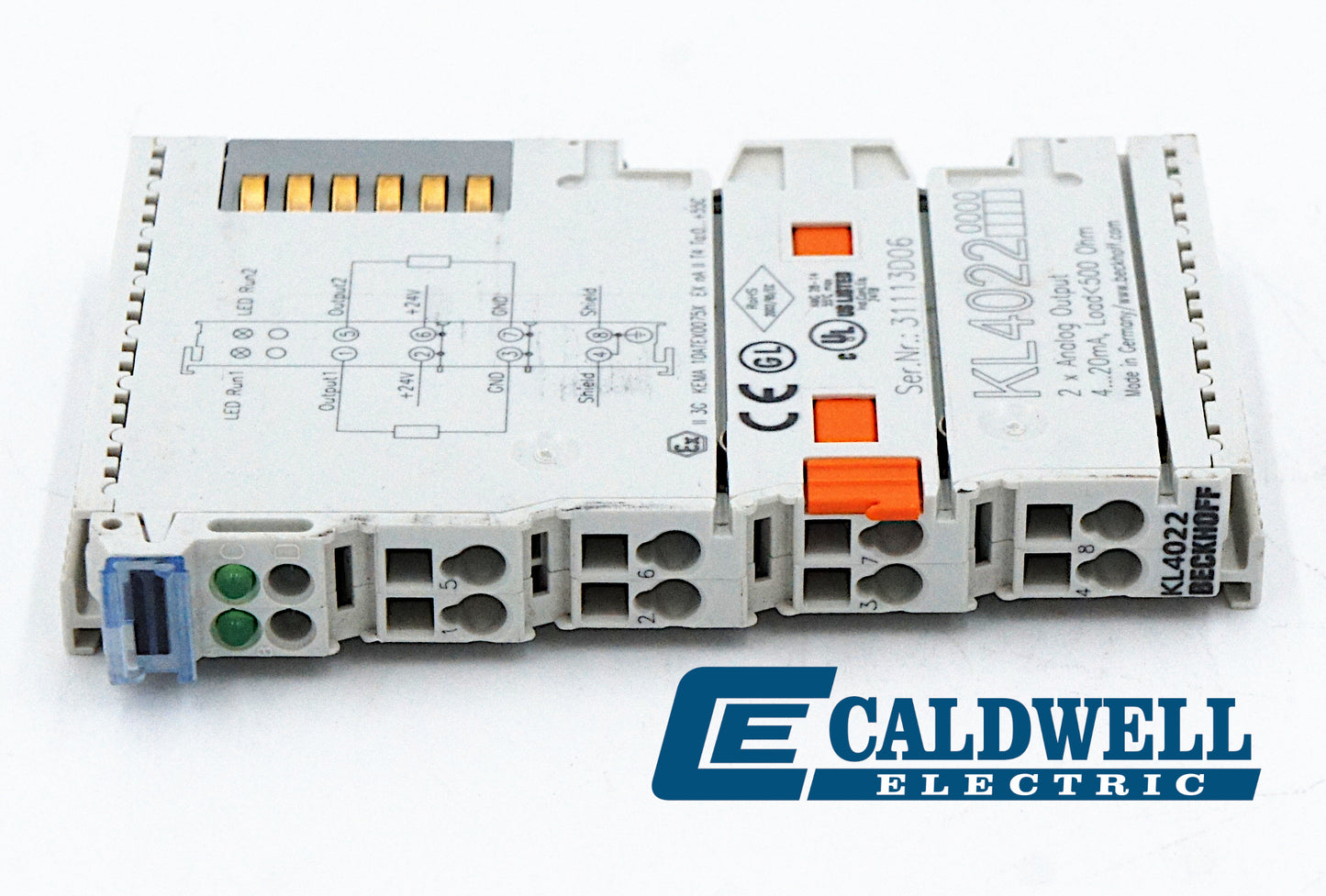 BECKHOFF KL4022 2-Ch Analog Output Module 4-20mA
