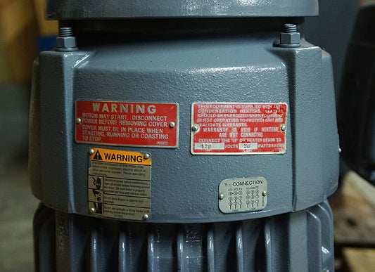 Nidec US 3 HP 182VP 1775 RPM Vertical Hollow Shaft VHS Pump Motor