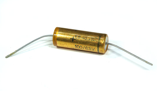 Roderstein ROE 100uF 63V Audio Capacitor Axial Leads