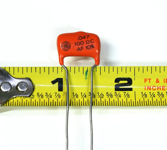 GE Orange Drop Polyester Audio Capacitor 0.047 MFD 100 VDC