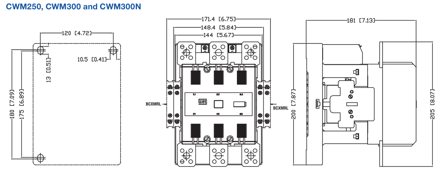 Weg CWM dimensions