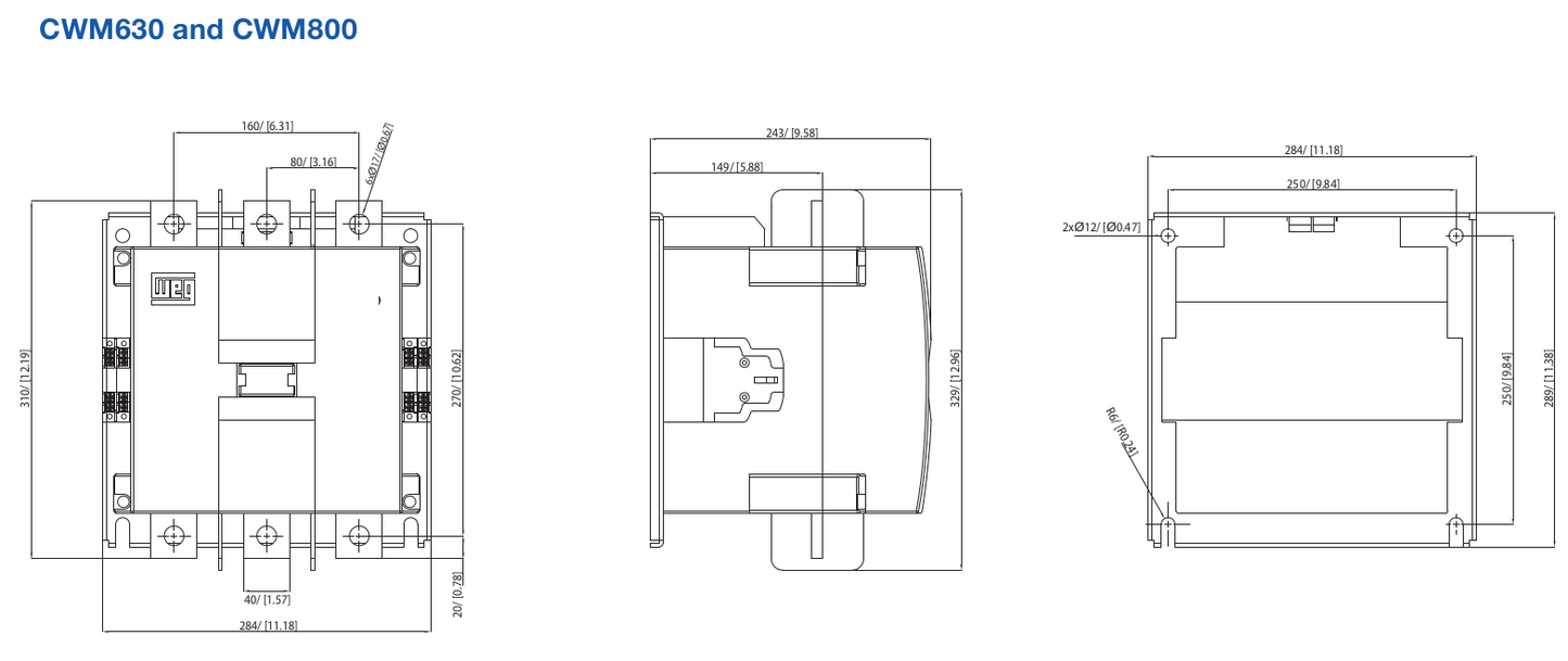 Weg CWM dimensions