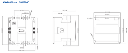 Weg CWM dimensions