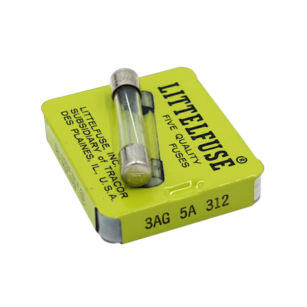 Littelfuse 312 5 Amp 3AG Fuse 250V Fast Blow - Pack of 5 (NEW)