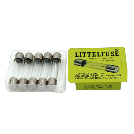 Littelfuse 312 5 Amp 3AG Fuse 250V Fast Blow - Pack of 5 (NEW)