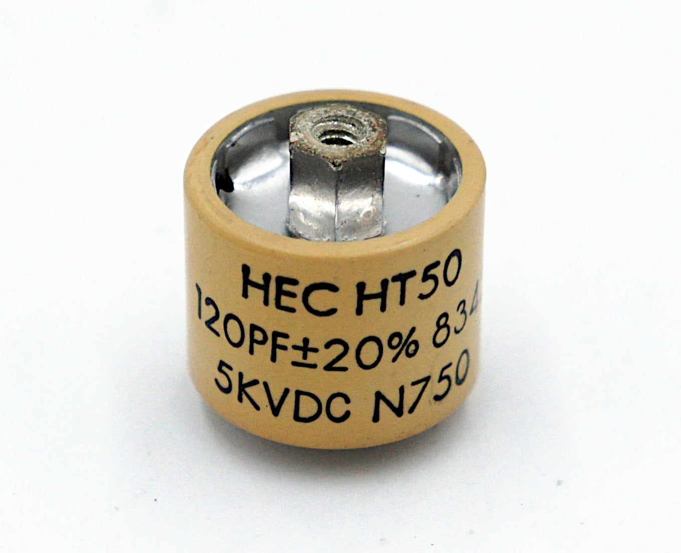 HEC HT50 120pF 5KV Ceramic Doorknob Capacitor