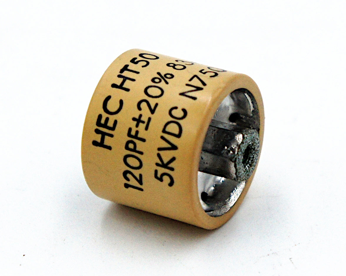 HEC HT50 120pF 5KV Ceramic Doorknob Capacitor