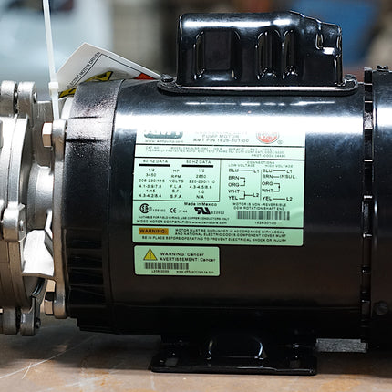 AMT 370B-98 Single-Phase Stainless Pump 45 GPM, 1" 1/2 HP