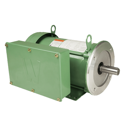 Worldwide farm duty motor 5hp green body c-face