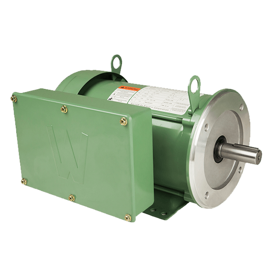 Worldwide farm duty motor 5hp green body c-face