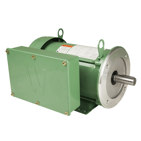 Worldwide farm duty motor 5hp green body c-face