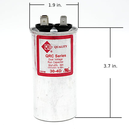 QE 30 MFD Capacitor dimensions