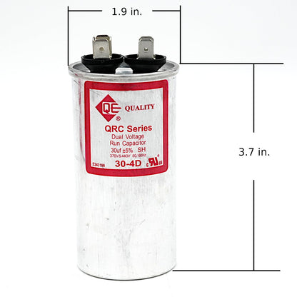 QE 30 MFD Capacitor dimensions
