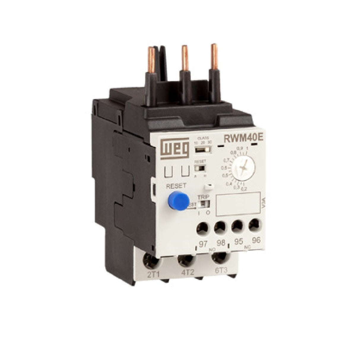 Relay Rest Switch WEG RWM40E-3-R4U025 Electronic Overload Relay 5.00-25.0 Amp Remote Res ...
