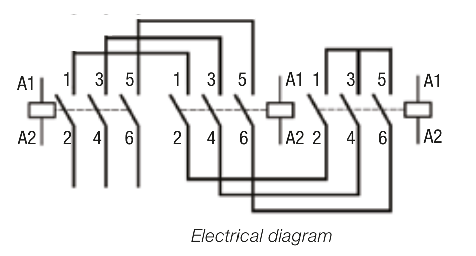WEG CWM Star-Delta Bus Bar Diagram