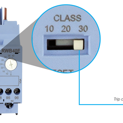 Weg RW electronic overload settable trip class