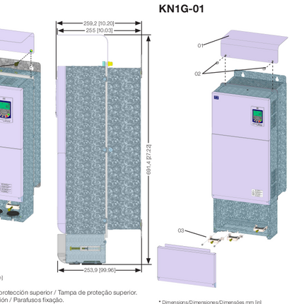 Weg CFW500 KN1 IP20/NEMA1 Protection Kit