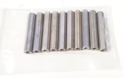 Aluminum Hex Standoff 10-32 Thread Female-Female  Pack of 10