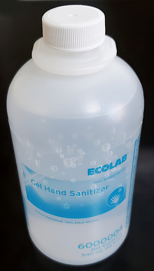 Ecolab Gel Hand Sanitizer Case of 12 With Pump 6000004