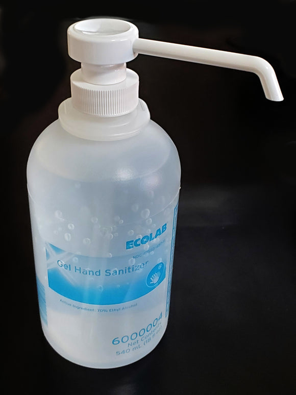 Ecolab Gel Hand Sanitizer Case of 12 With Pump 6000004