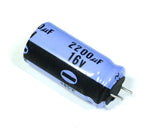 Electrolytic Capacitor 2200uF 16V Radial PC Mount Leads