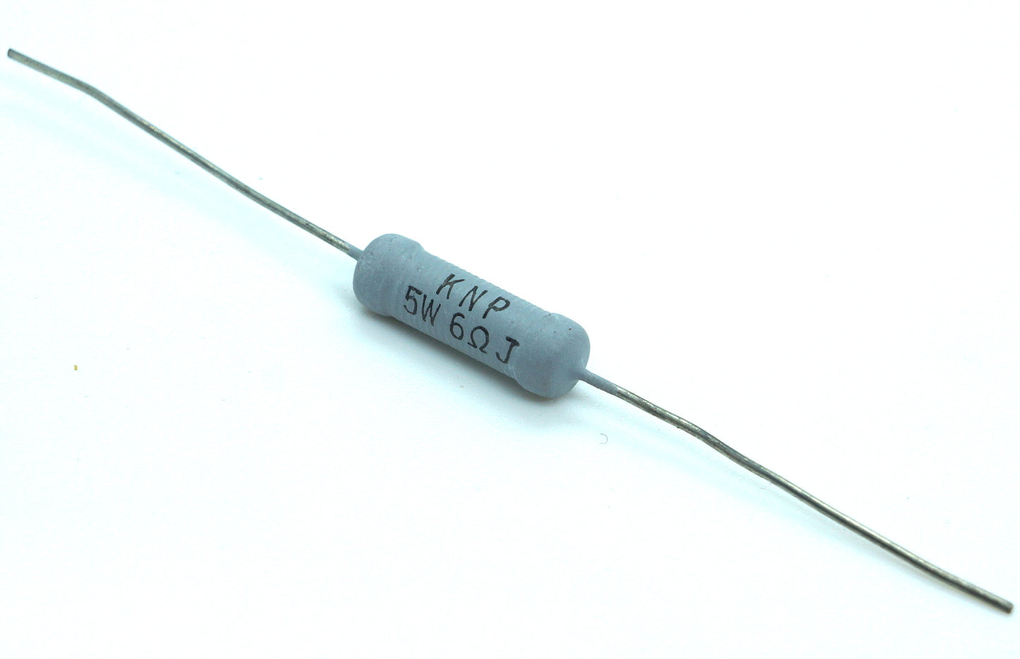 Lot of 10 KNP Wire-Wound Resistors 5 Watt 6 Ohm 5% Tolerance