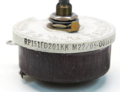 Ohmite RP151FD201KK 200 Ohm 0.5 Amp 50 Watt Potentiometer