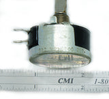 Vintage IRC WPK 1500 Ohm Long Shaft Wire Wound Potentiometer