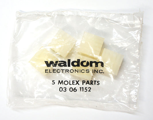 Waldom Electronics Molex Connectors 03-06-1152 Qty. 5