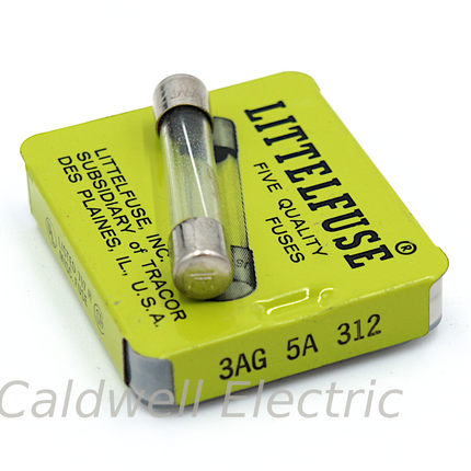 Littelfuse 312 5 Amp 3AG Fuse 250V Fast Blow - Pack of 5 (NEW)