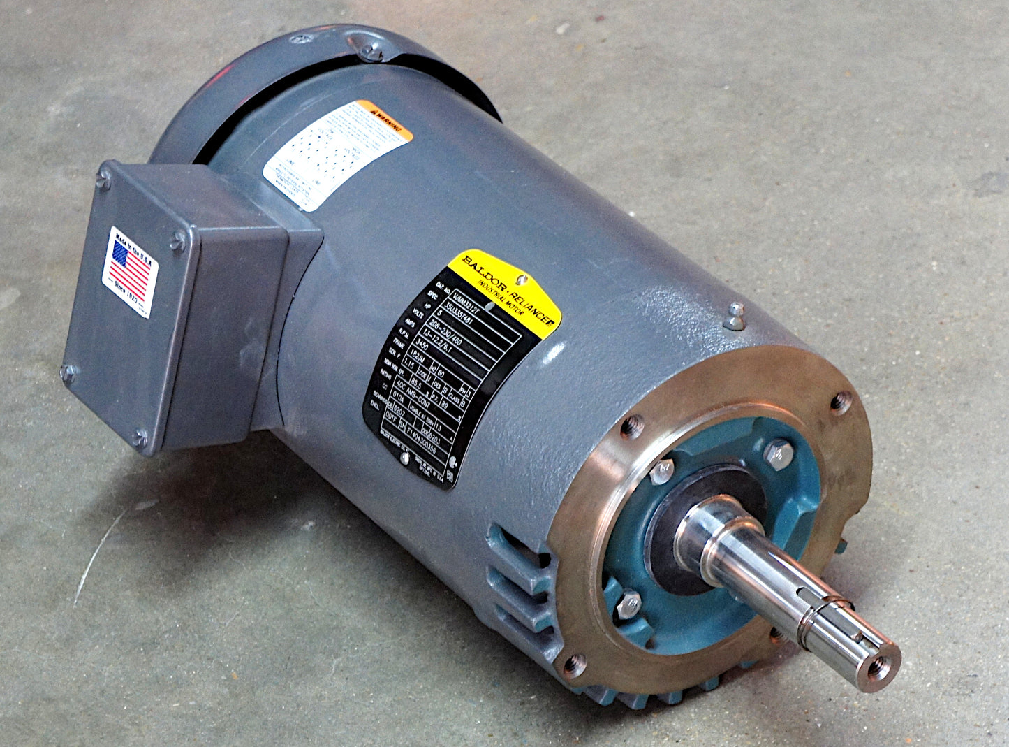 Baldor VJMM3212T 3-Phase Pump Motor 5 HP 182JM 3450 RPM
