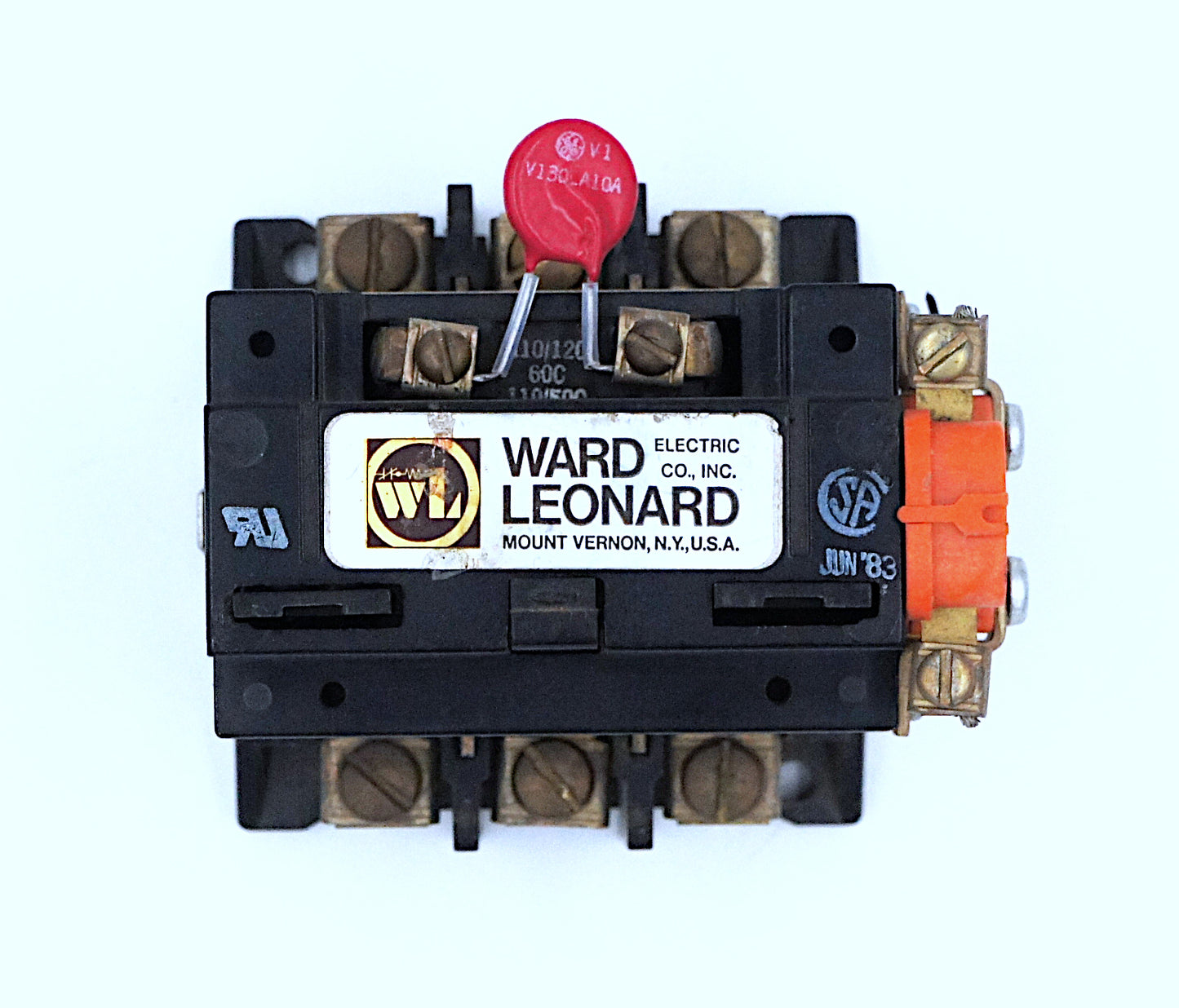Ward Leonard 7001-7140-11 40 Amp Definte Purpose Contactor 500 VDC 120V Coil