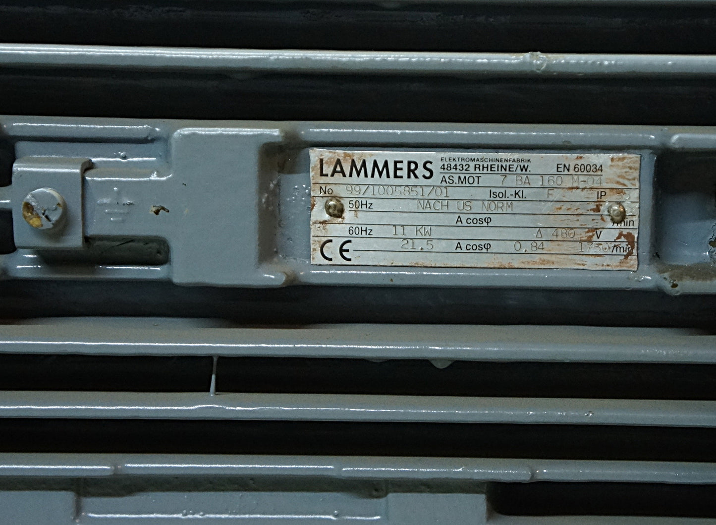 Lammers 70 BA 160 M04 IEC 3-Phase Electric Motor 11 kW 1750 RPM