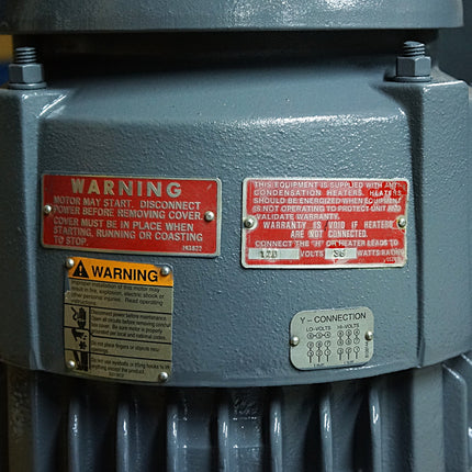 Nidec US 3 HP 182VP 1775 RPM Vertical Hollow Shaft VHS Pump Motor (Used)