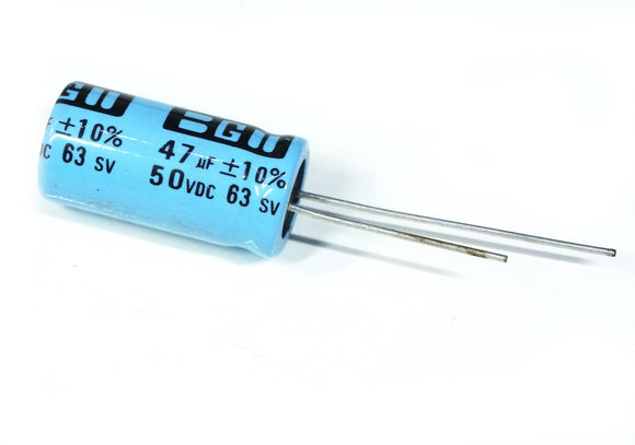 Non-polarized Electrolytic Capacitor 47uF 50VDC Radial Leads