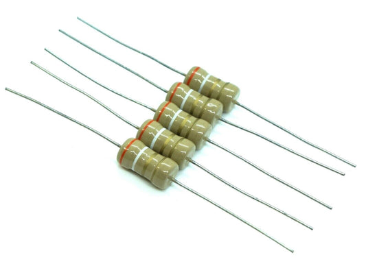 Lot of 5 Resistors 3.9 Ohm 2 Watt 5%