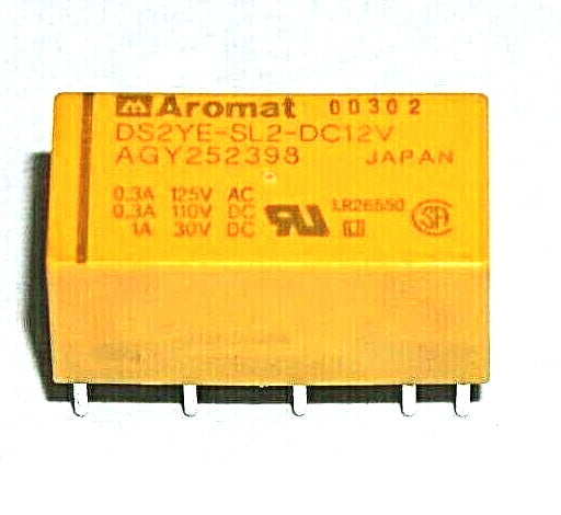Aromat Relay DS2YE-SL2-DC12V DPDT PC Mount