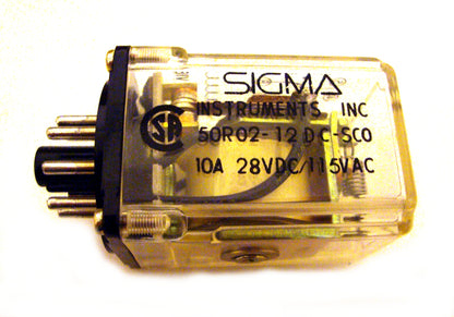 Sigma 50R02-12DC-SCO Relay, DPDT 10 Amp